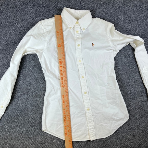 Ralph Lauren Shirt Mens XS White Oxford OCBD Long Sleeve Flesh Pony NEW NWT - Picture 9 of 11